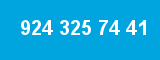 924 325 74 41 924 325 74 41
